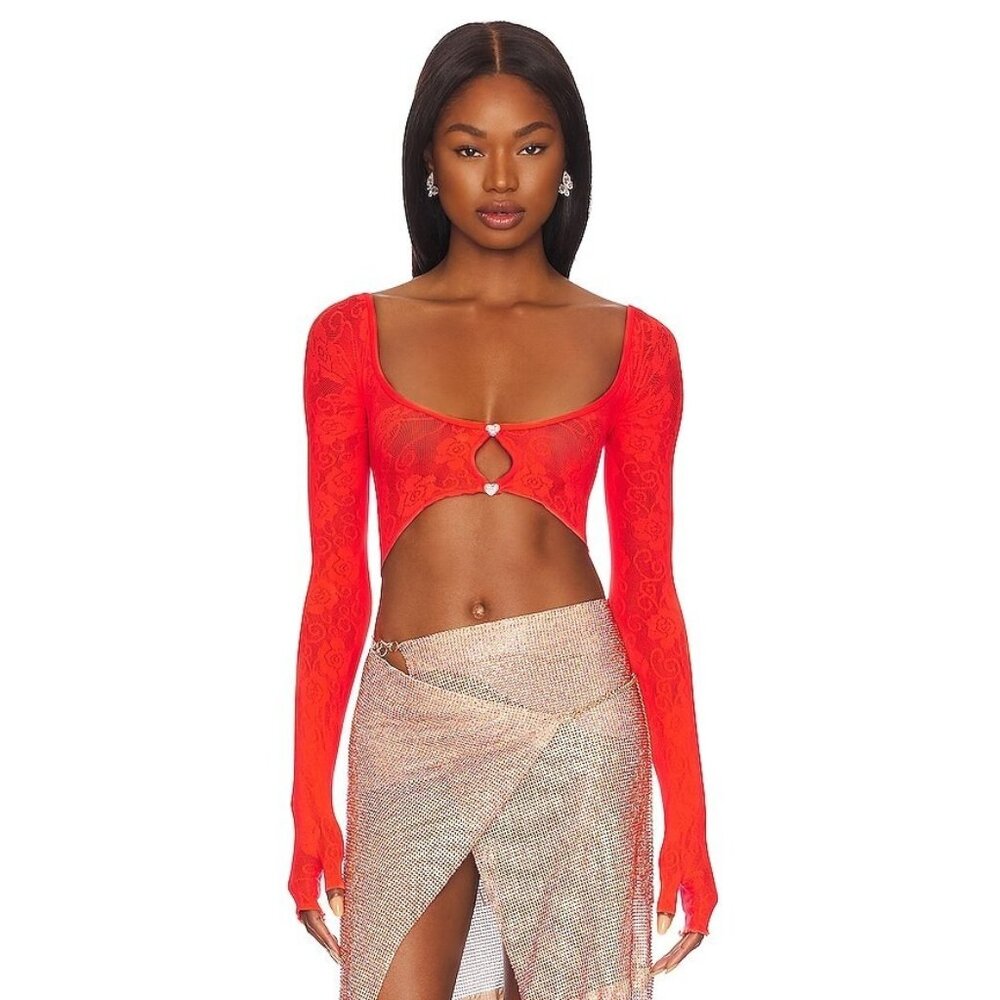 Poster Girl The Octavia Top in Chilli Red